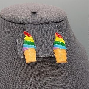 Rainbow Ice Cream Earrings